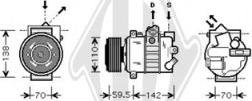 Diederichs DCK1034 - Compressor, air conditioning autospares.lv