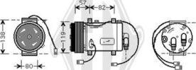 Diederichs DCK1035 - Compressor, air conditioning autospares.lv