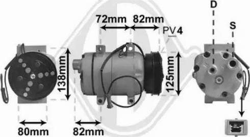 Diederichs DCK1038 - Compressor, air conditioning autospares.lv