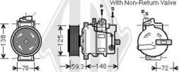 Diederichs DCK1074 - Compressor, air conditioning autospares.lv