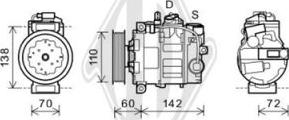 Diederichs DCK1077 - Compressor, air conditioning autospares.lv