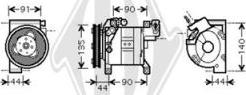 Diederichs DCK1196 - Compressor, air conditioning autospares.lv