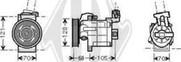 Diederichs DCK1193 - Compressor, air conditioning autospares.lv