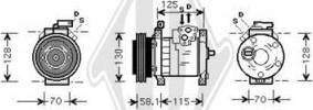 Diederichs DCK1144 - Compressor, air conditioning autospares.lv