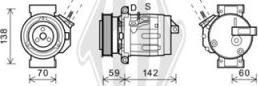 Diederichs DCK1153 - Compressor, air conditioning autospares.lv