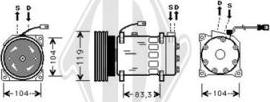 Diederichs DCK1169 - Compressor, air conditioning autospares.lv