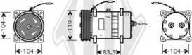 Diederichs DCK1166 - Compressor, air conditioning autospares.lv