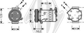 Diederichs DCK1161 - Compressor, air conditioning autospares.lv