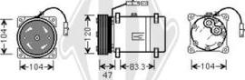 Diederichs DCK1168 - Compressor, air conditioning autospares.lv