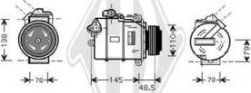 Diederichs DCK1109 - Compressor, air conditioning autospares.lv