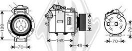 Diederichs DCK1105 - Compressor, air conditioning autospares.lv