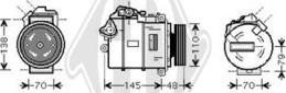 Diederichs DCK1100 - Compressor, air conditioning autospares.lv