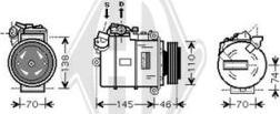 Diederichs DCK1101 - Compressor, air conditioning autospares.lv