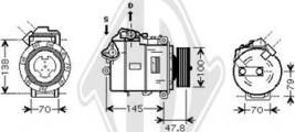 Diederichs DCK1108 - Compressor, air conditioning autospares.lv