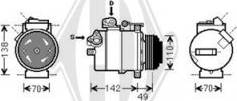 Diederichs DCK1119 - Compressor, air conditioning autospares.lv