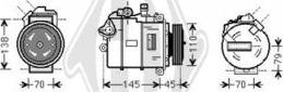 Diederichs DCK1114 - Compressor, air conditioning autospares.lv