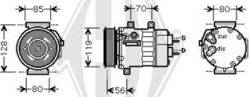 Diederichs DCK1183 - Compressor, air conditioning autospares.lv