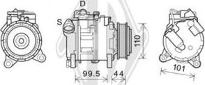 Diederichs DCK1133 - Compressor, air conditioning autospares.lv