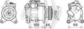 Diederichs DCK1132 - Compressor, air conditioning autospares.lv