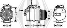 Diederichs DCK1124 - Compressor, air conditioning autospares.lv