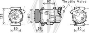 Diederichs DCK1126 - Compressor, air conditioning autospares.lv