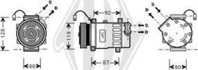 Diederichs DCK1176 - Compressor, air conditioning autospares.lv