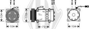 Diederichs DCK1170 - Compressor, air conditioning autospares.lv