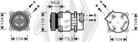 Diederichs DCK1177 - Compressor, air conditioning autospares.lv