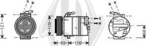 Diederichs DCK1399 - Compressor, air conditioning autospares.lv