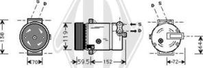 Diederichs DCK1394 - Compressor, air conditioning autospares.lv