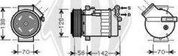 Diederichs DCK1391 - Compressor, air conditioning autospares.lv