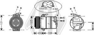 Diederichs DCK1392 - Compressor, air conditioning autospares.lv