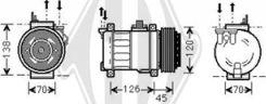 Diederichs DCK1340 - Compressor, air conditioning autospares.lv