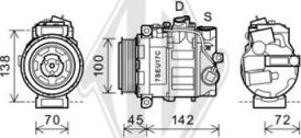 Diederichs DCK1343 - Compressor, air conditioning autospares.lv