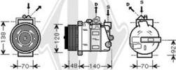 Diederichs DCK1347 - Compressor, air conditioning autospares.lv