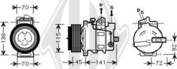 Diederichs DCK1359 - Compressor, air conditioning autospares.lv