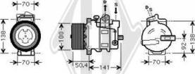 Diederichs DCK1354 - Compressor, air conditioning autospares.lv