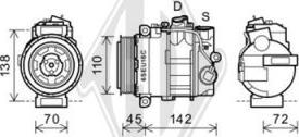 Diederichs DCK1355 - Compressor, air conditioning autospares.lv