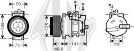 Diederichs DCK1350 - Compressor, air conditioning autospares.lv