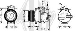 Diederichs DCK1353 - Compressor, air conditioning autospares.lv