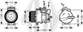 Diederichs DCK1352 - Compressor, air conditioning autospares.lv