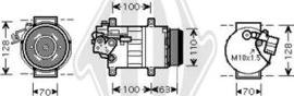 Diederichs DCK1357 - Compressor, air conditioning autospares.lv