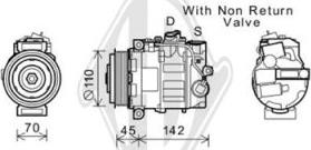 Diederichs DCK1368 - Compressor, air conditioning autospares.lv