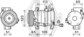 Diederichs DCK1309 - Compressor, air conditioning autospares.lv