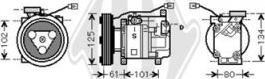Diederichs DCK1317 - Compressor, air conditioning autospares.lv