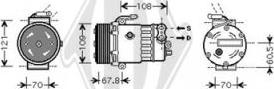 Diederichs DCK1381 - Compressor, air conditioning autospares.lv