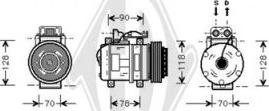 Diederichs DCK1339 - Compressor, air conditioning autospares.lv