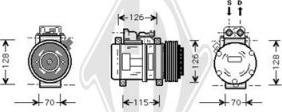 Diederichs DCK1334 - Compressor, air conditioning autospares.lv