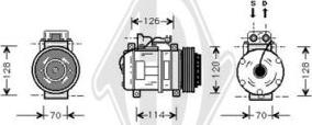 Diederichs DCK1338 - Compressor, air conditioning autospares.lv