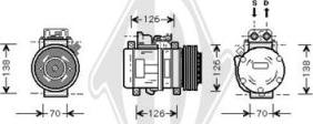 Diederichs DCK1333 - Compressor, air conditioning autospares.lv